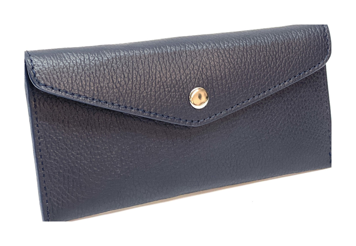 HE436 Midnight Navy Large Envelope Wallet