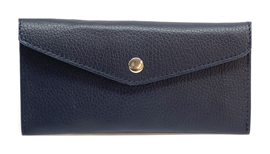 HE436 Midnight Navy Large Envelope Wallet