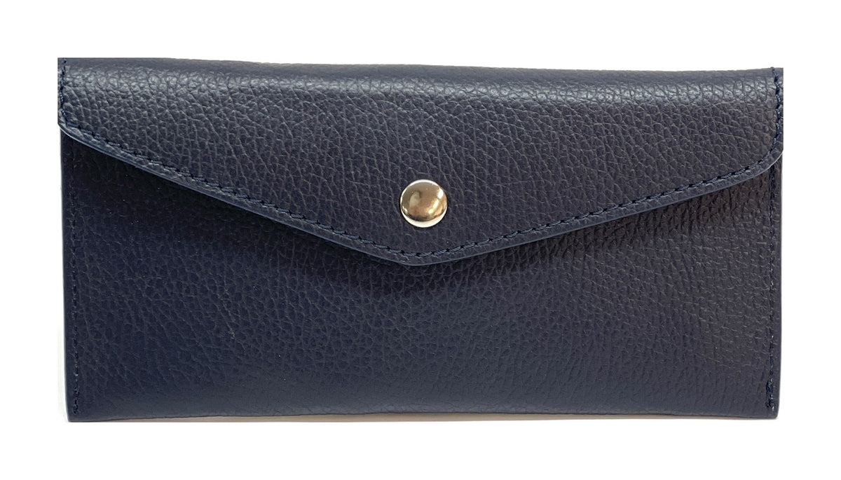 HE436 Midnight Navy Large Envelope Wallet
