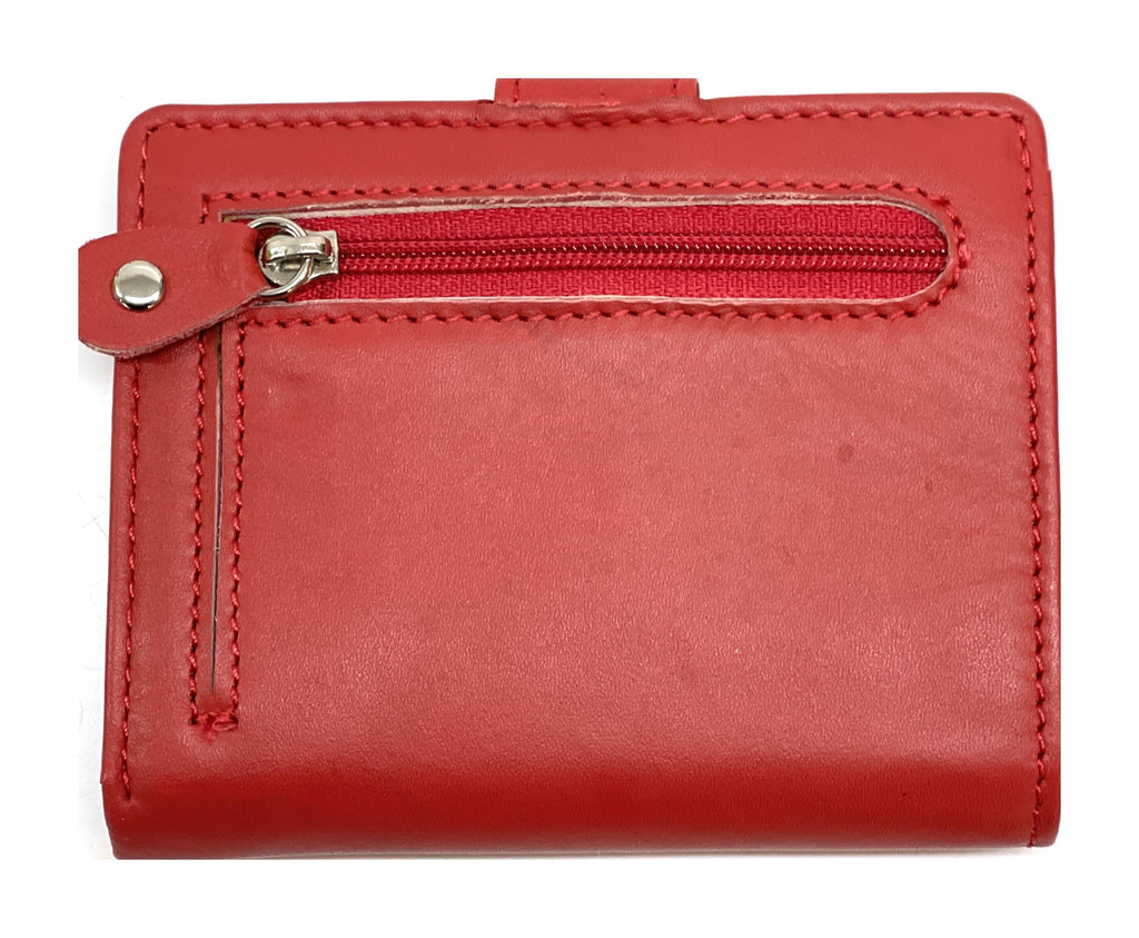 HE443 Red Snap Card Holder
