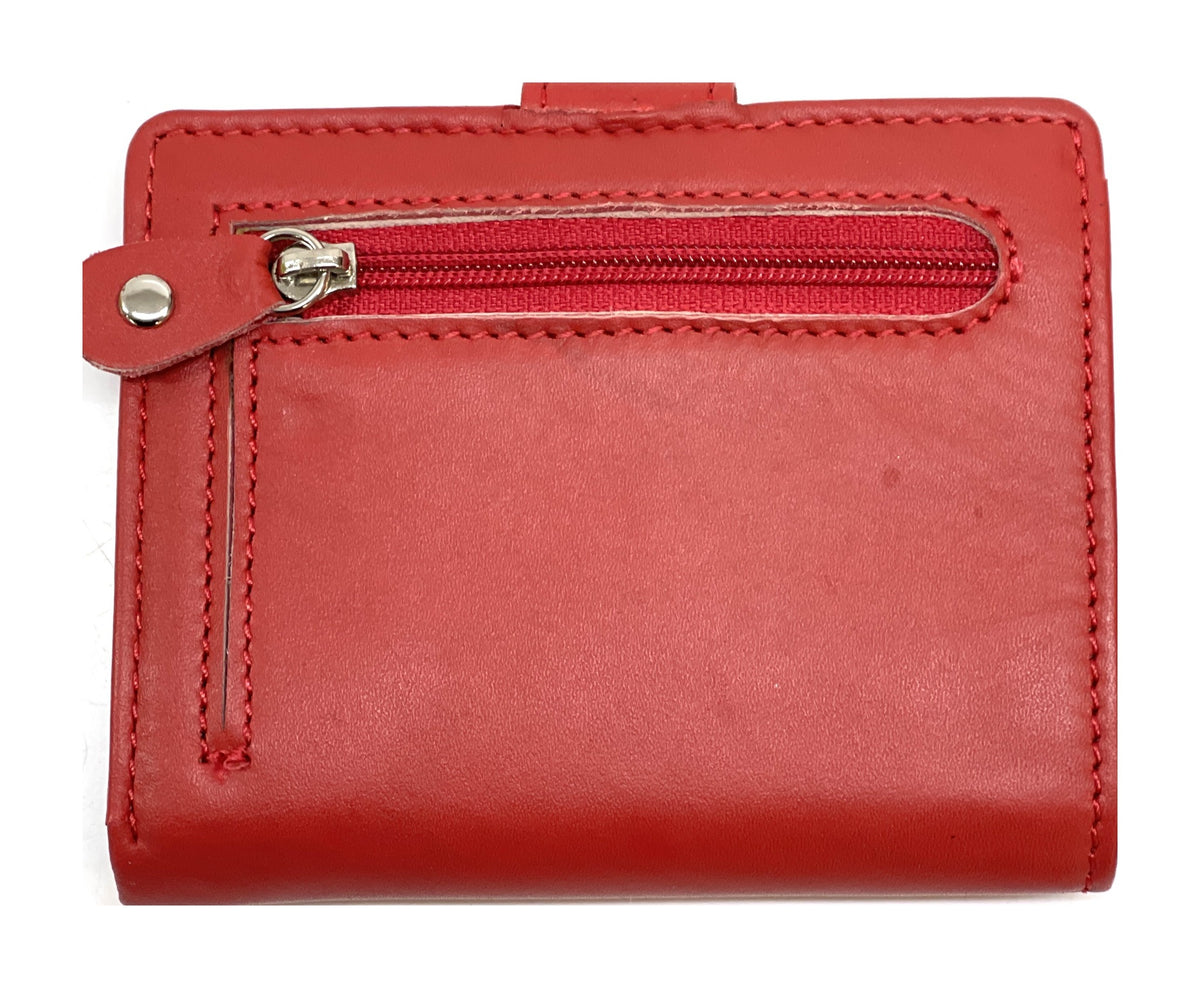 HE443 Red Snap Card Holder