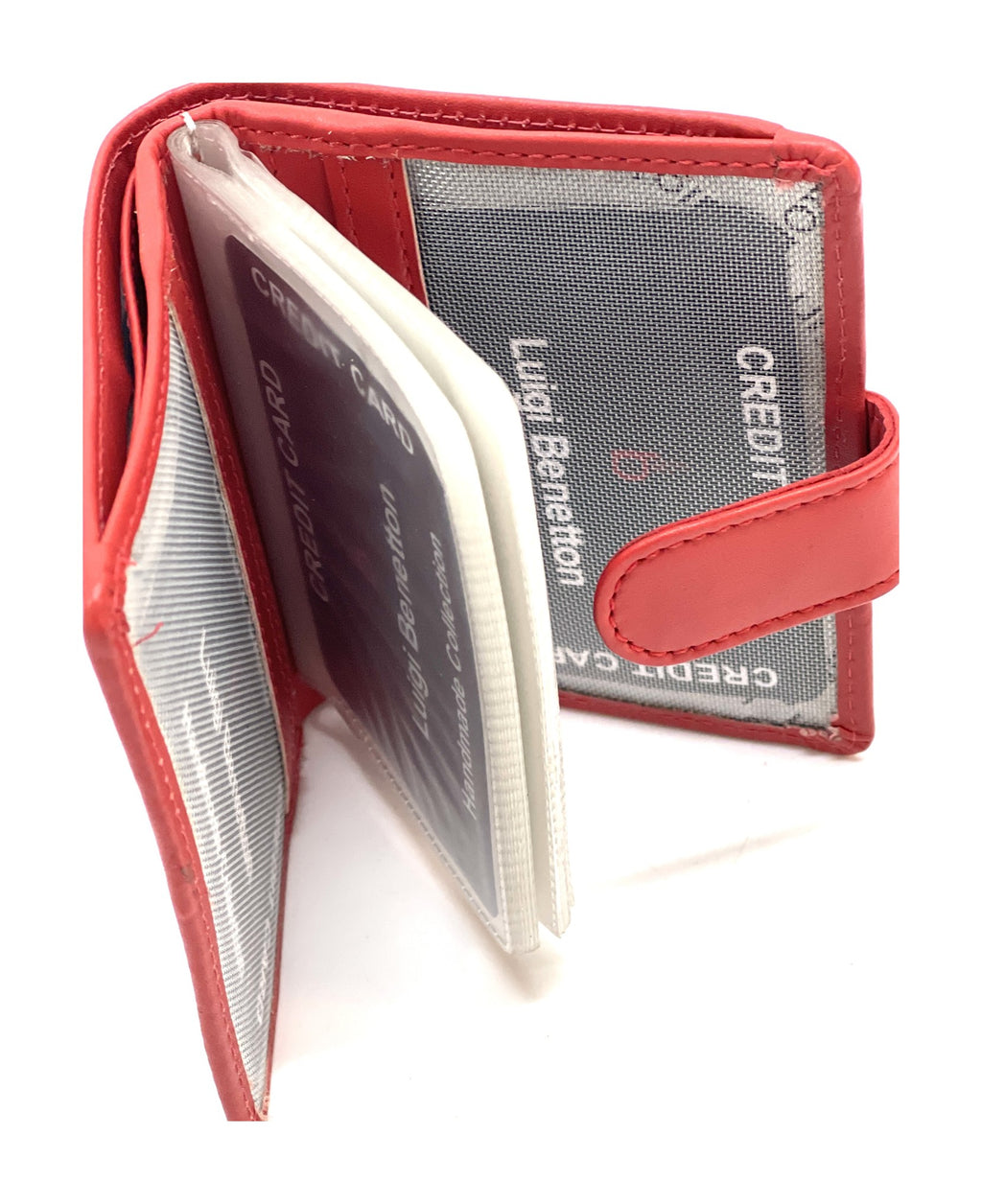 HE443 Red Snap Card Holder