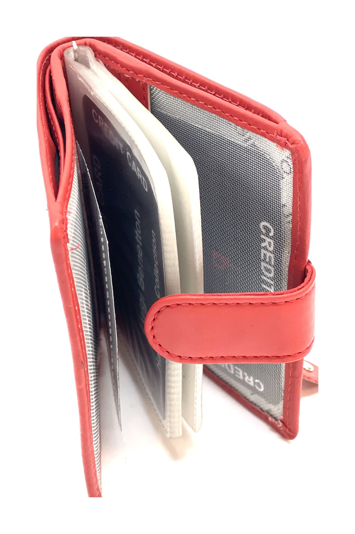 HE443 Red Snap Card Holder