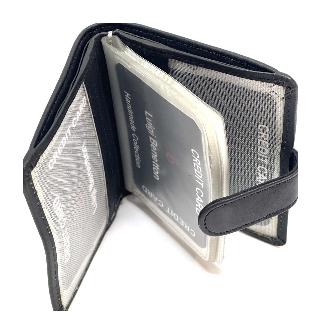 HE444 Black Snap Card Holder