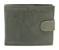 HE448 Olive Green Snap Tab Bifold Wallet