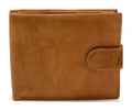 HE449 Tan Snap Tab Bifold Wallet