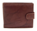 HE450 Mahogany Brown Snap Tab Bifold Wallet