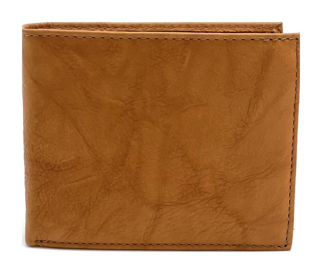 HE461 Tan Washed Bifold Wallet
