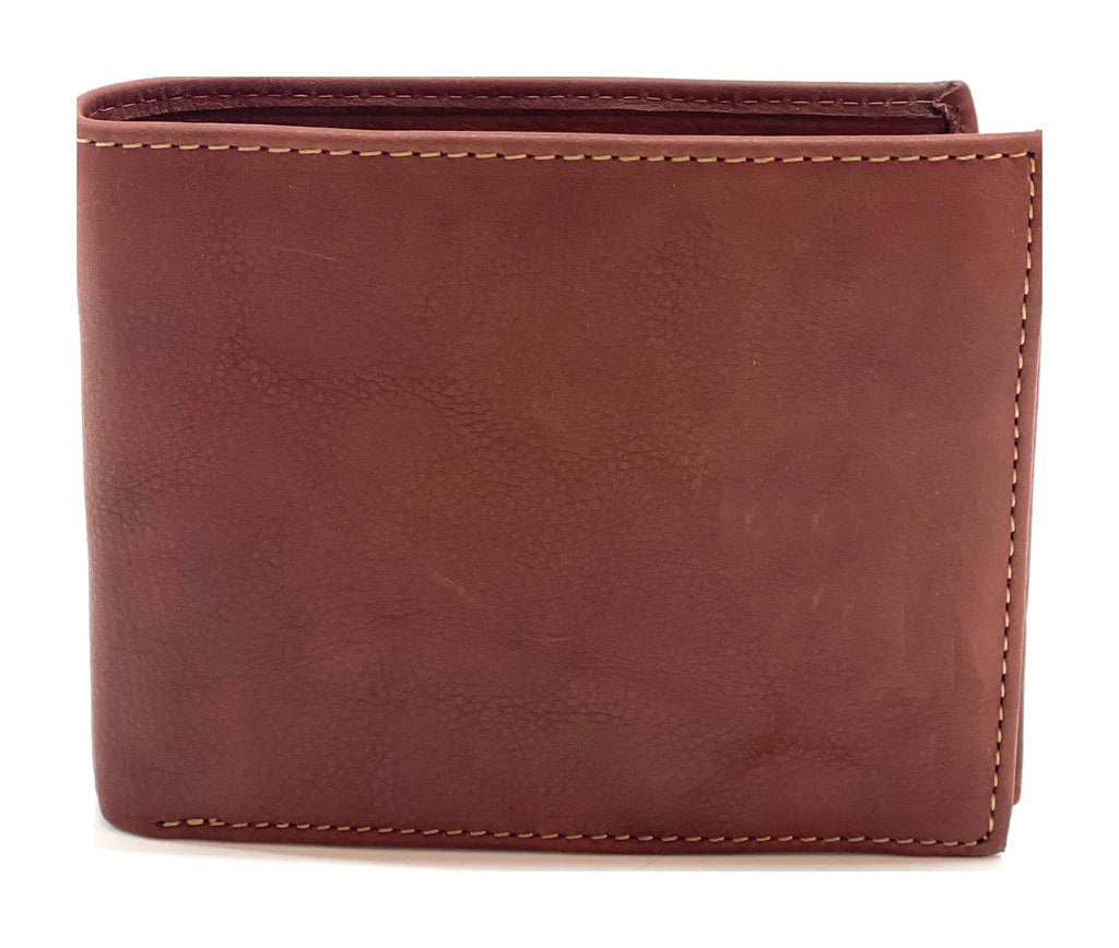 HE462 Chestnut Brown Washed Bifold Wallet