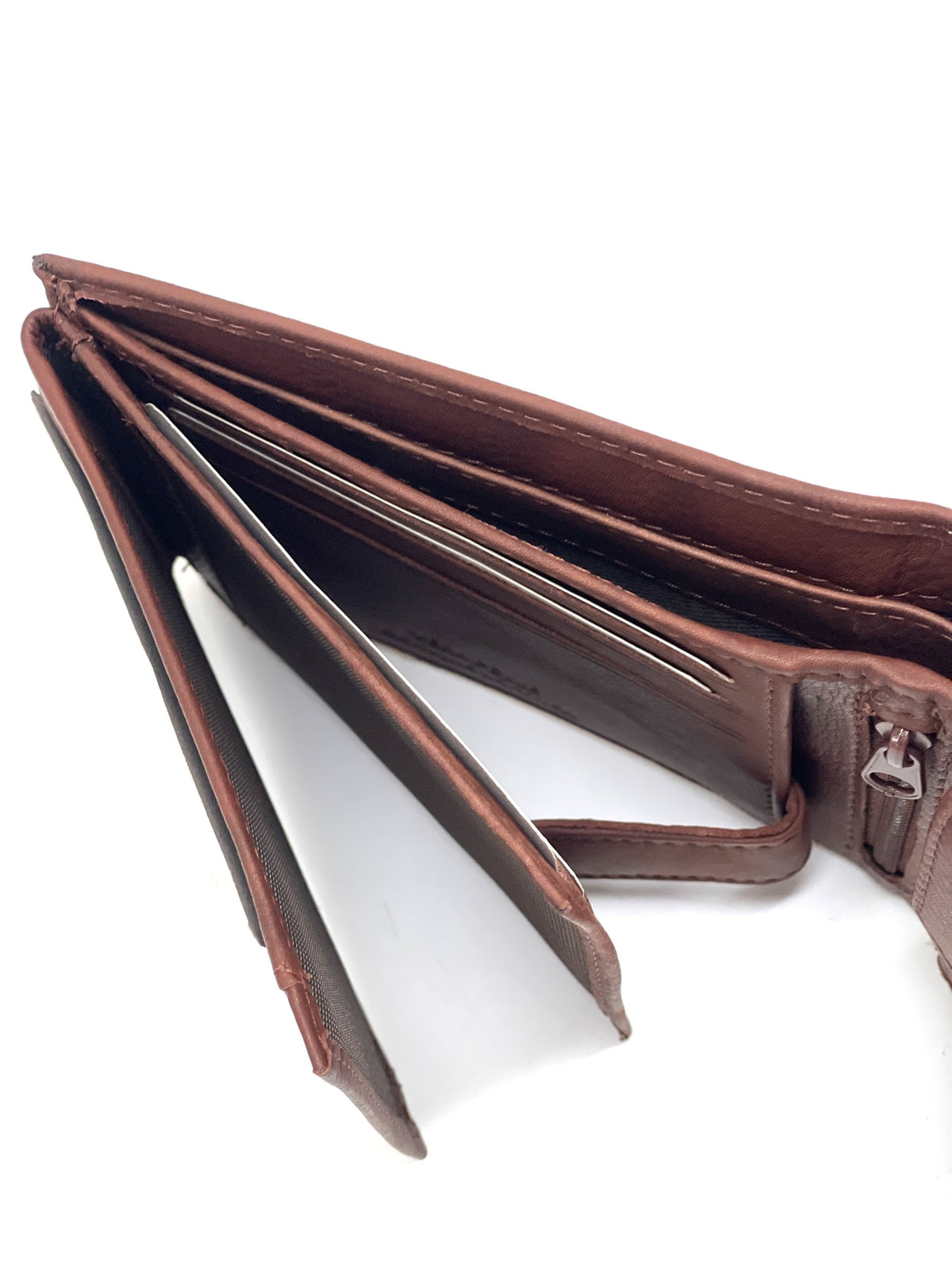 HE462 Chestnut Brown Washed Bifold Wallet