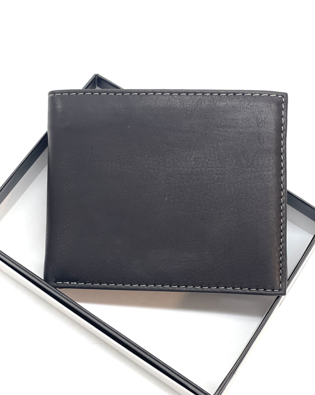 HE463 Black Washed Bifold Wallet