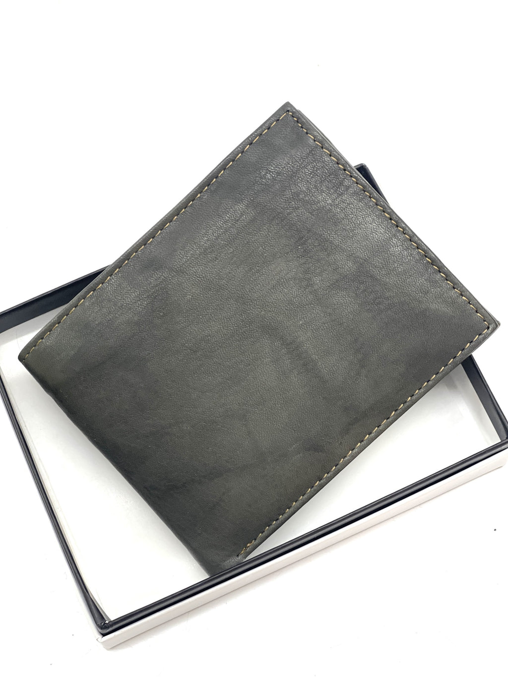 HE465 Slate Grey Pebbled Bifold Wallet