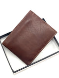 HE467 Chestnut Brown Pebbled Bifold Wallet