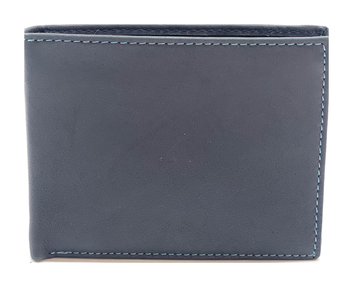 HE470 Navy Flip ID Bifold Wallet