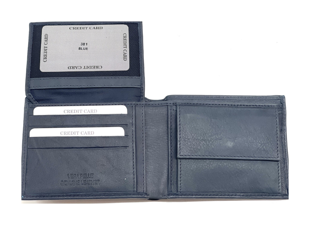 HE470 Navy Flip ID Bifold Wallet