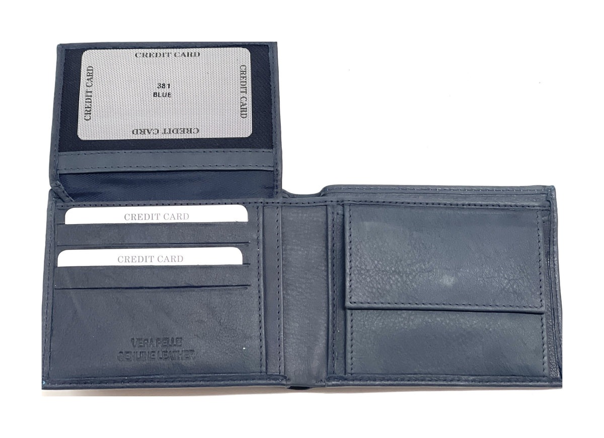 HE470 Navy Flip ID Bifold Wallet