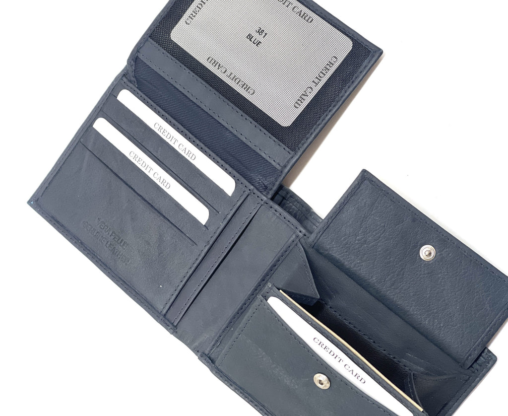 HE470 Navy Flip ID Bifold Wallet