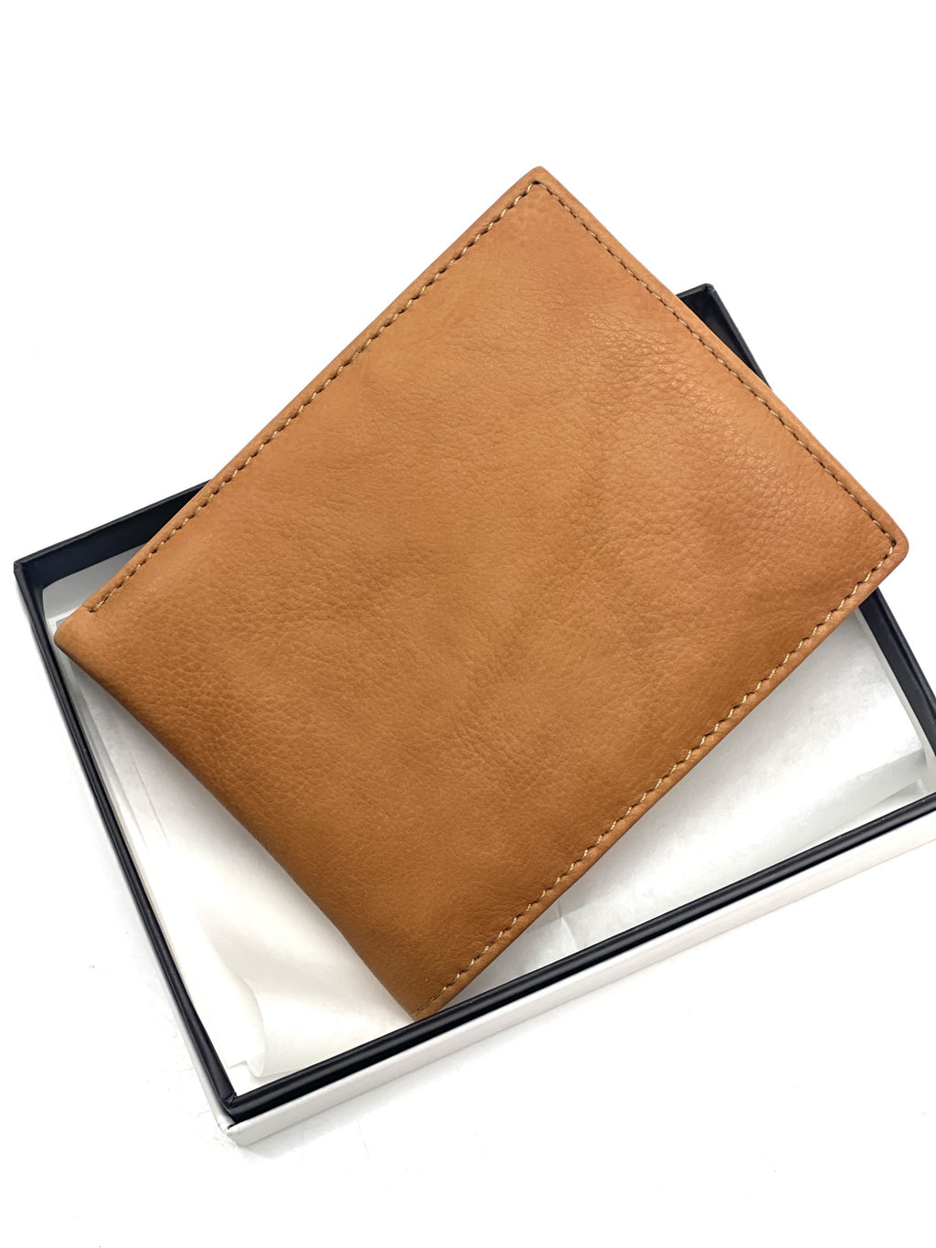 HE472 Tan Flip ID Bifold Wallet