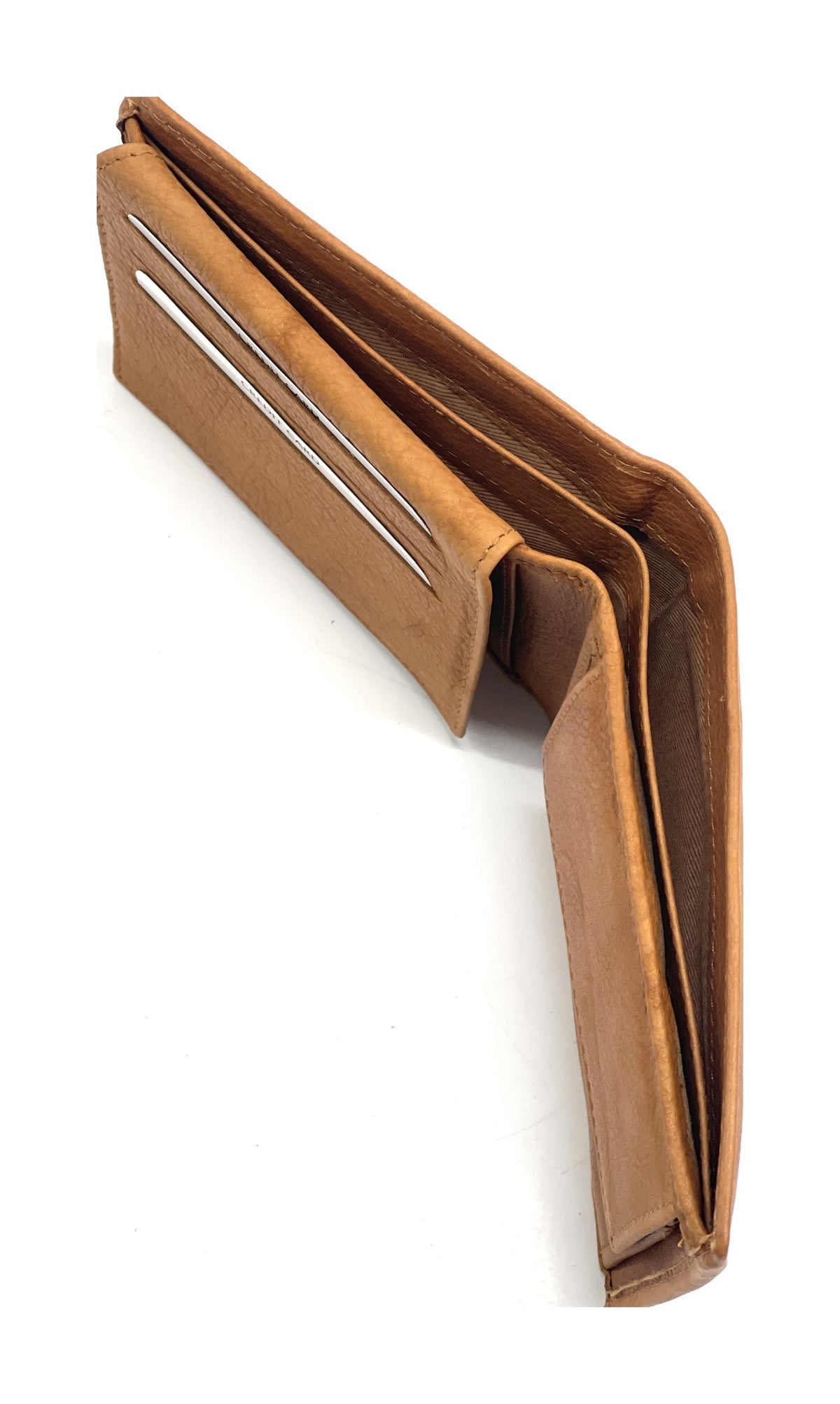 HE472 Tan Flip ID Bifold Wallet