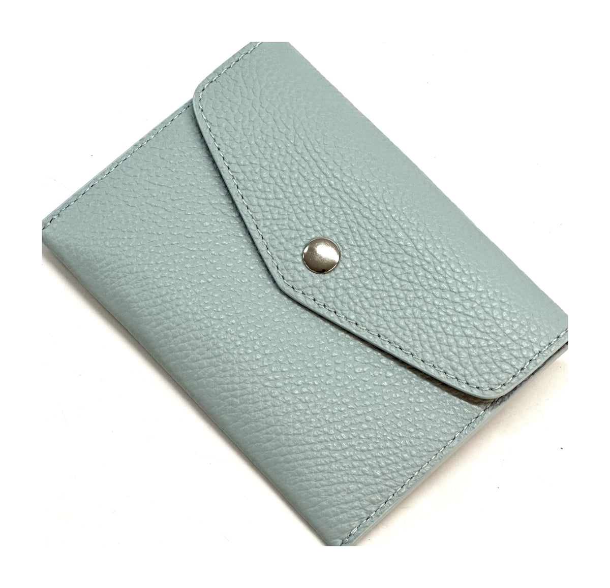 HE488 Pale Aqua Grey Small Envelope Wallet