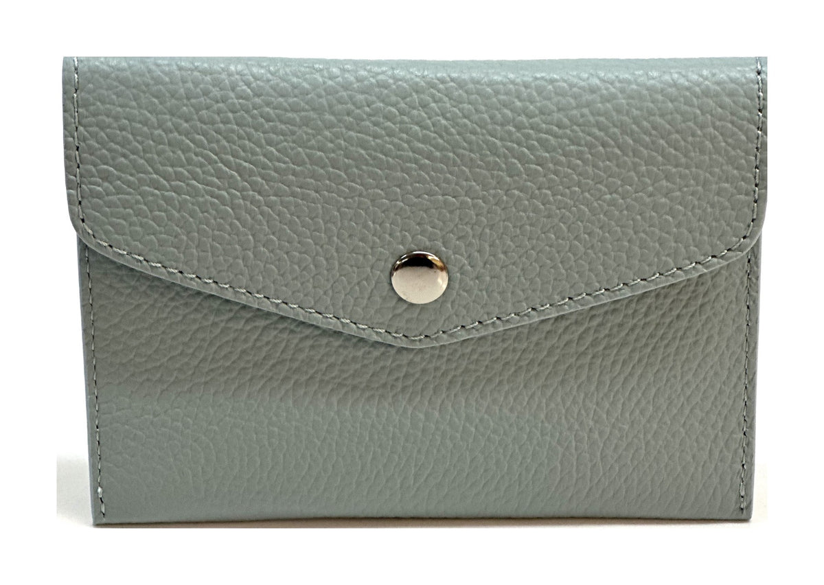 HE488 Pale Aqua Grey Small Envelope Wallet