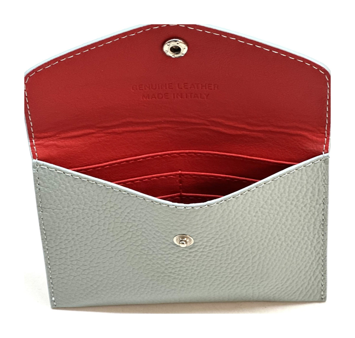 HE488 Pale Aqua Grey Small Envelope Wallet