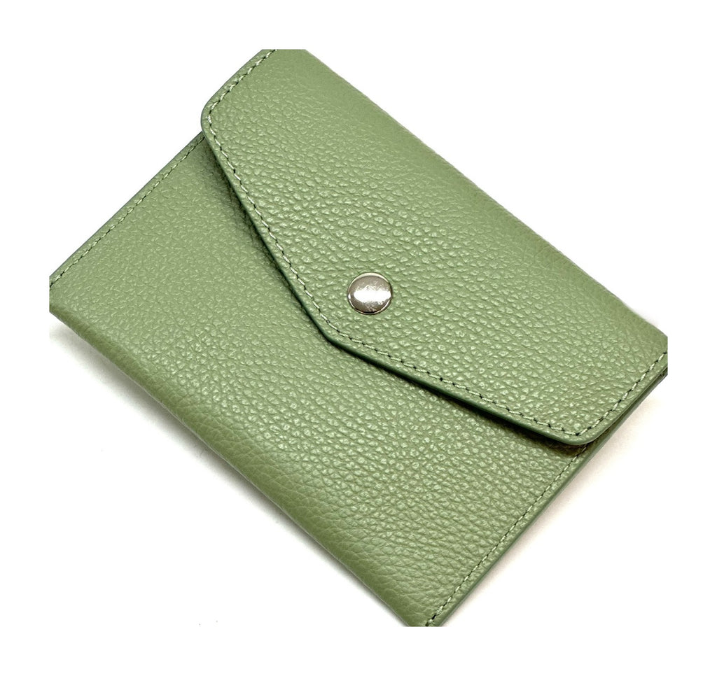 HE490 Sage Green Small Envelope Wallet