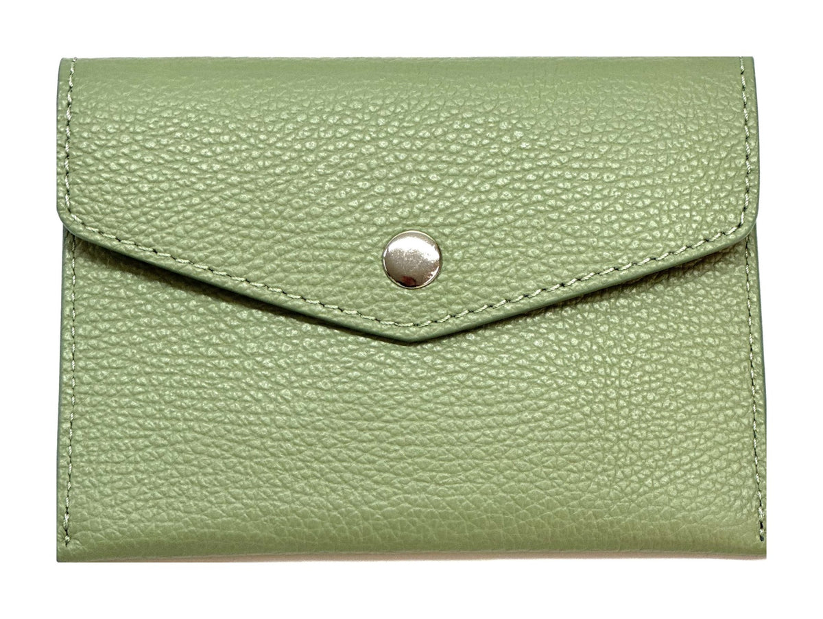 HE490 Sage Green Small Envelope Wallet