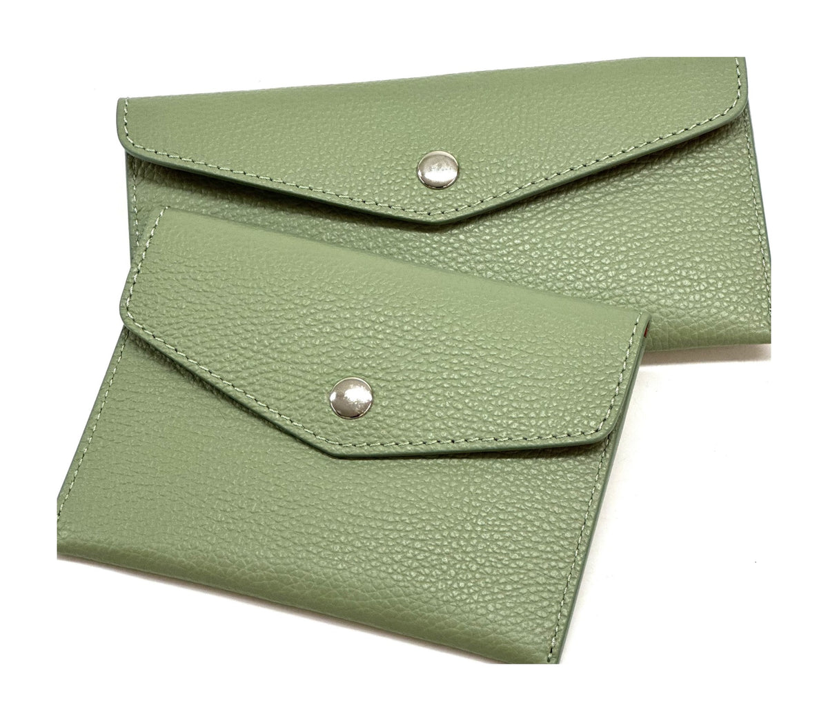 HE490 Sage Green Small Envelope Wallet