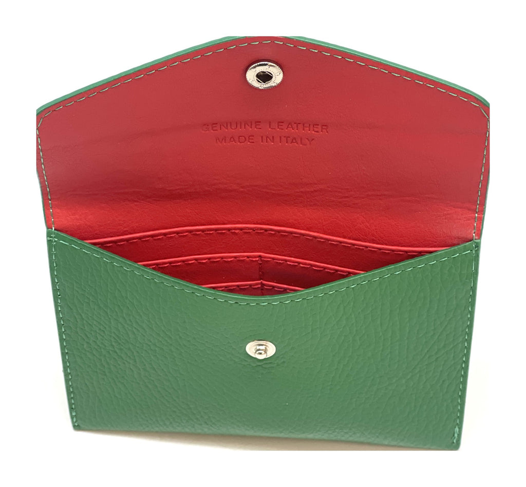 HE492 Green Small Envelope Wallet
