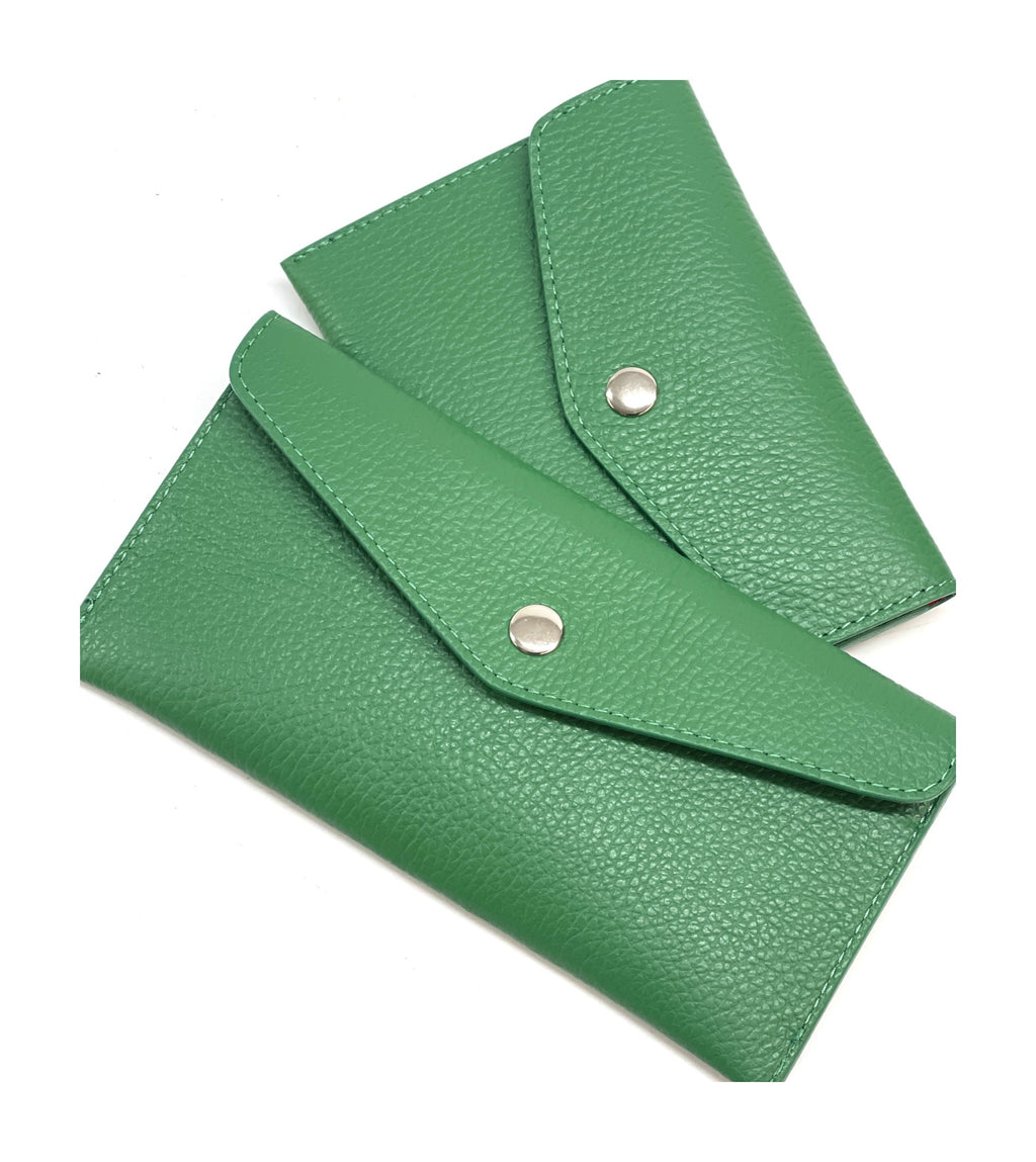 HE492 Green Small Envelope Wallet