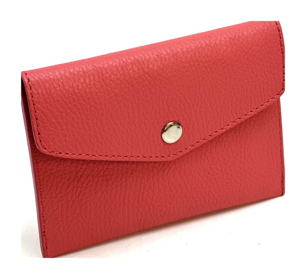 HE496 Coral Small Envelope Wallet