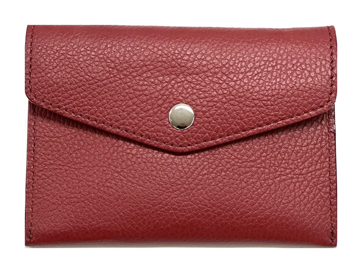 HE501 Dark Red Small Envelope Wallet