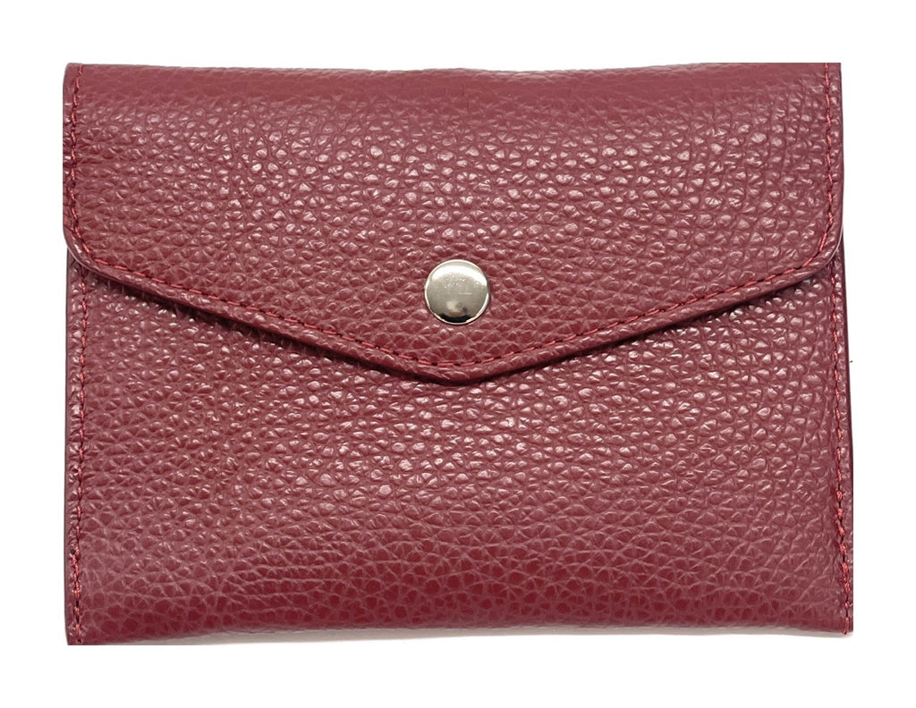 HE503 Burgundy Red Small Envelope Wallet