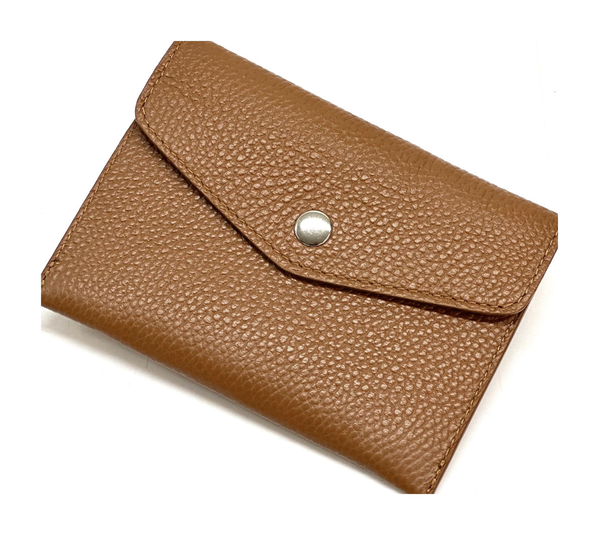 HE508 Cognac Small Leather Envelope Wallet