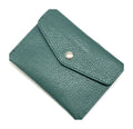 HE510 Peacock Green Small Leather Envelope Wallet
