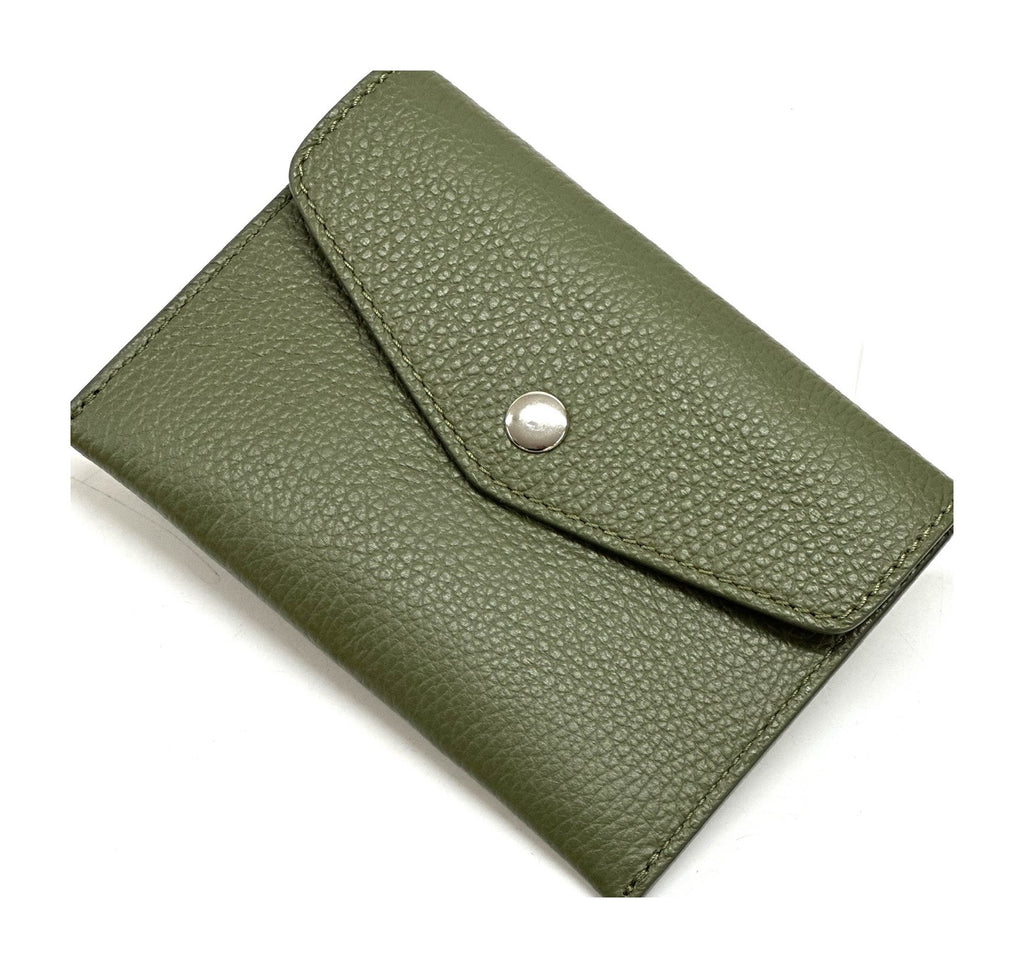 HE513 Olive Green Small Envelope Wallet