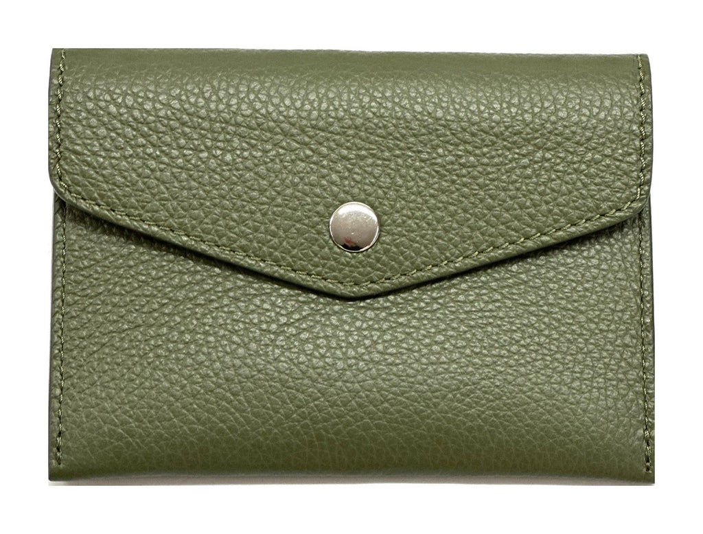 HE513 Olive Green Small Envelope Wallet