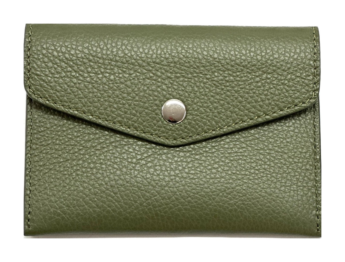 HE513 Olive Green Small Envelope Wallet