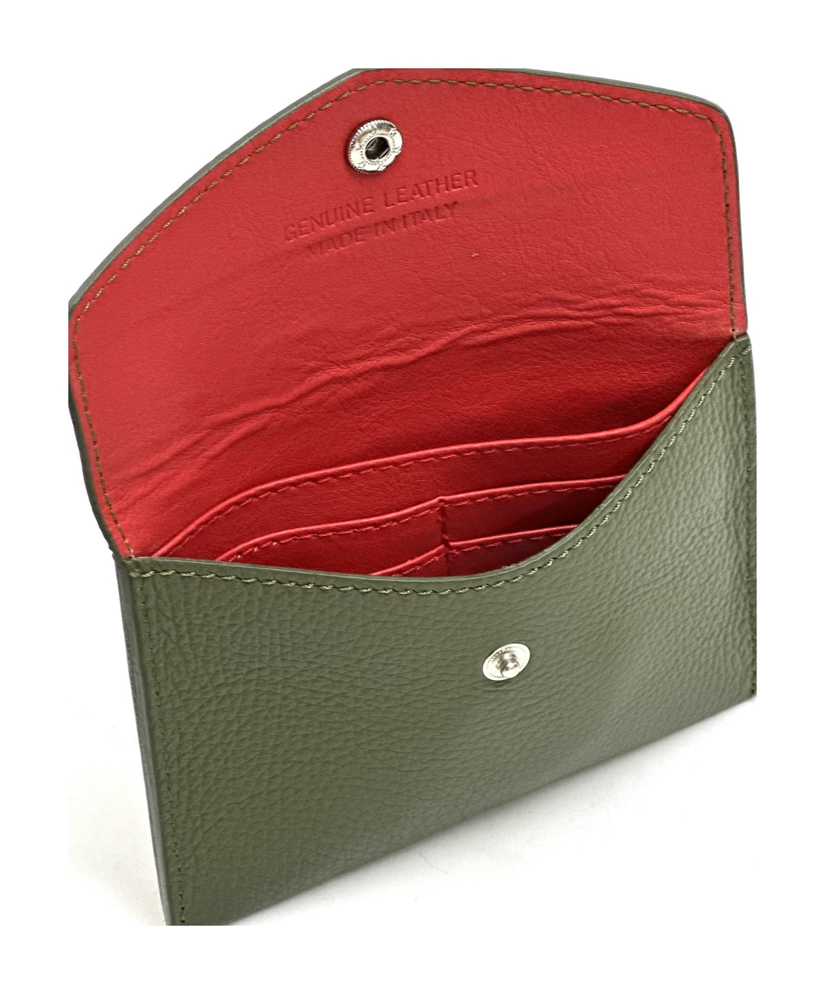 HE513 Olive Green Small Envelope Wallet