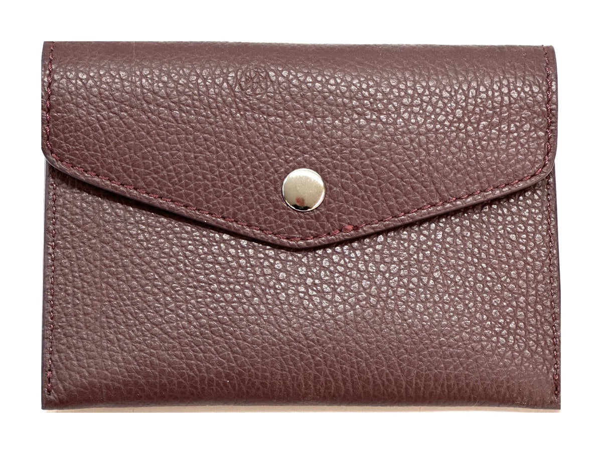 HE517 Plum Small Envelope Wallet