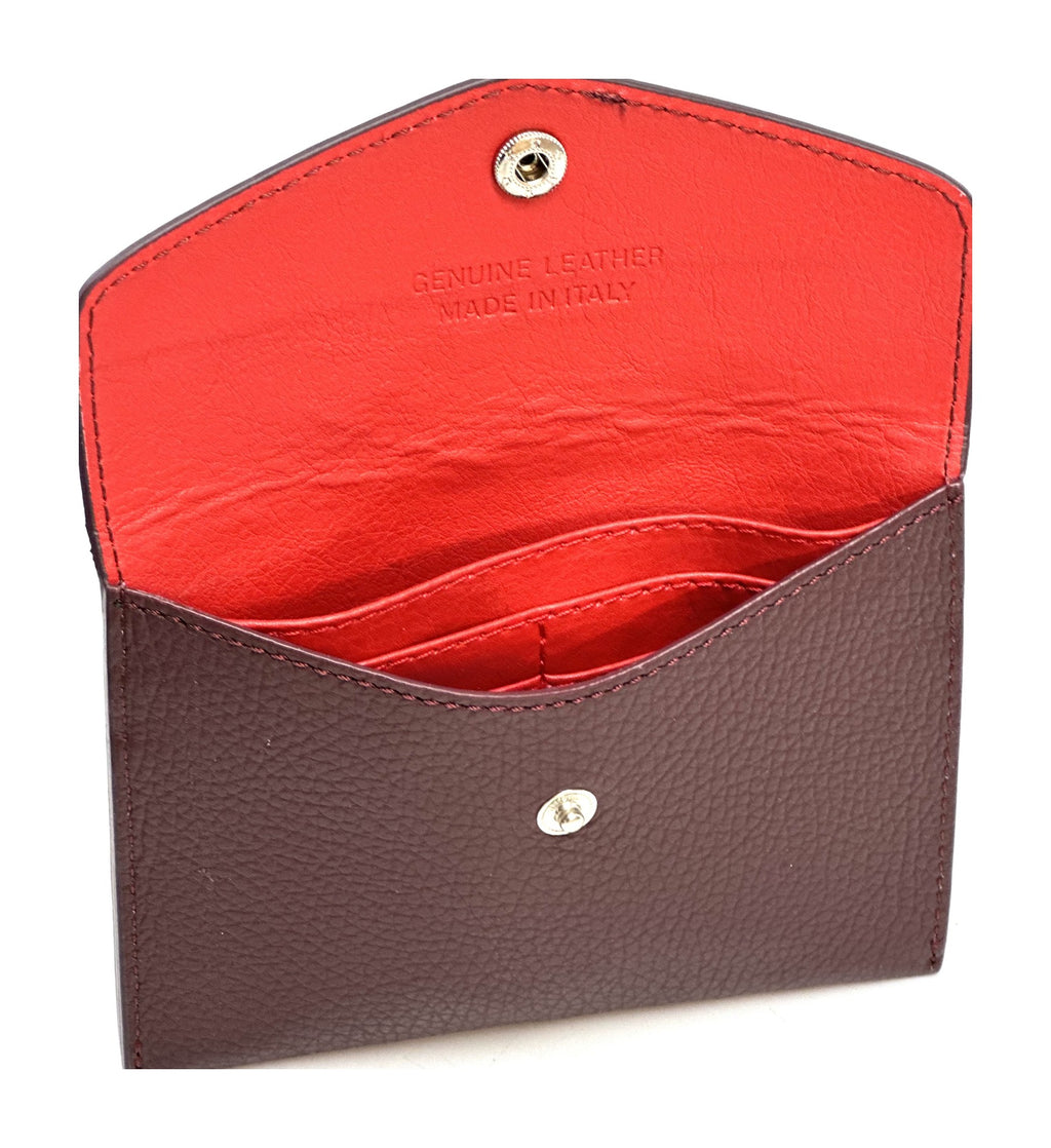 HE517 Plum Small Envelope Wallet
