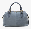 HE568 Powder Blue Suede Satchel