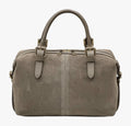HE569 Dark Taupe Suede Satchel