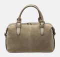 HE570 Light Taupe Suede Satchel