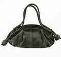 HE581 Military Green Slouchy Suede Hobo Bag