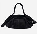 HE583 Black Slouchy Suede Hobo Bag
