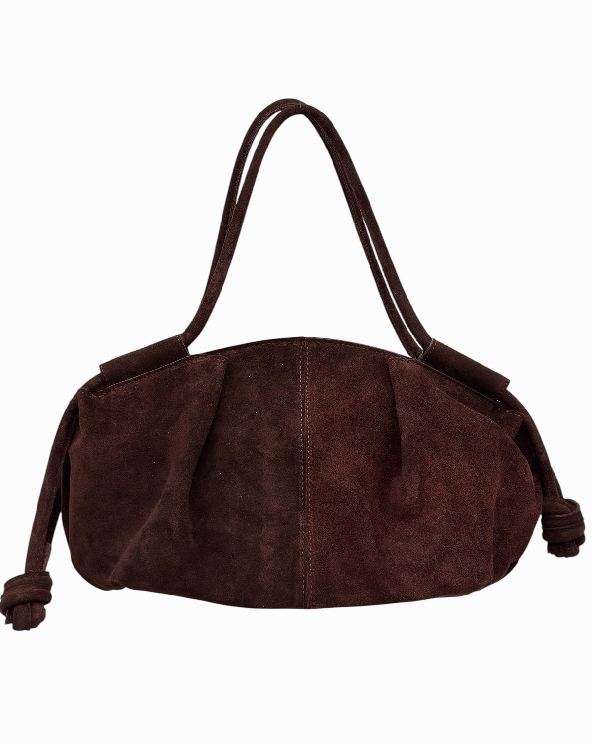 HE584 Burgundy Slouchy Suede Hobo Bag