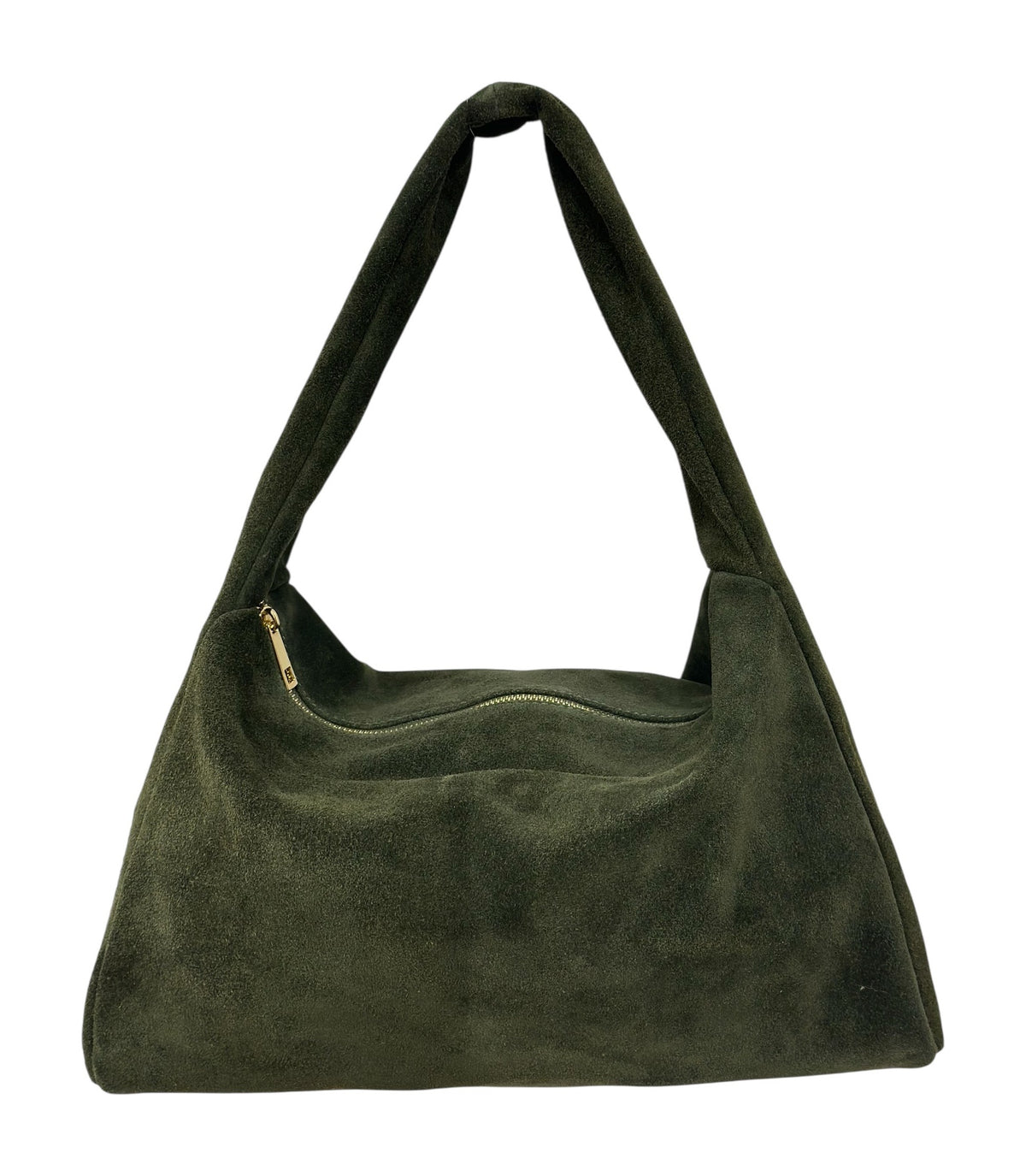 HE789 Military Green Slouchy Suede Hobo Bag