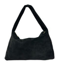 HE794 Black Slouchy Suede Hobo Bag